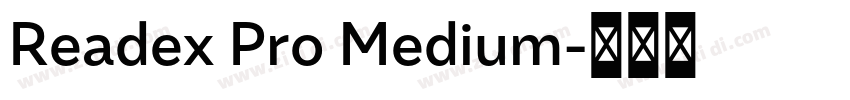 Readex Pro Medium字体转换